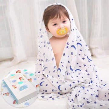 Couverture bébé en fibre bambou à serviette enveloppée pour bébé nouveau-né